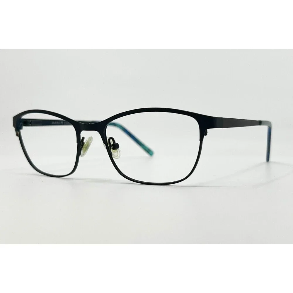 Hard Candy Eyeglasses Womens Blue HC45 Cat Eye Full Rim 51-17-140